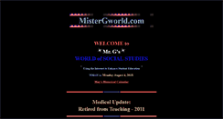 Desktop Screenshot of mistergworld.com