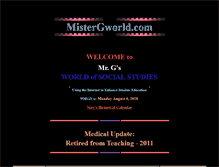 Tablet Screenshot of mistergworld.com